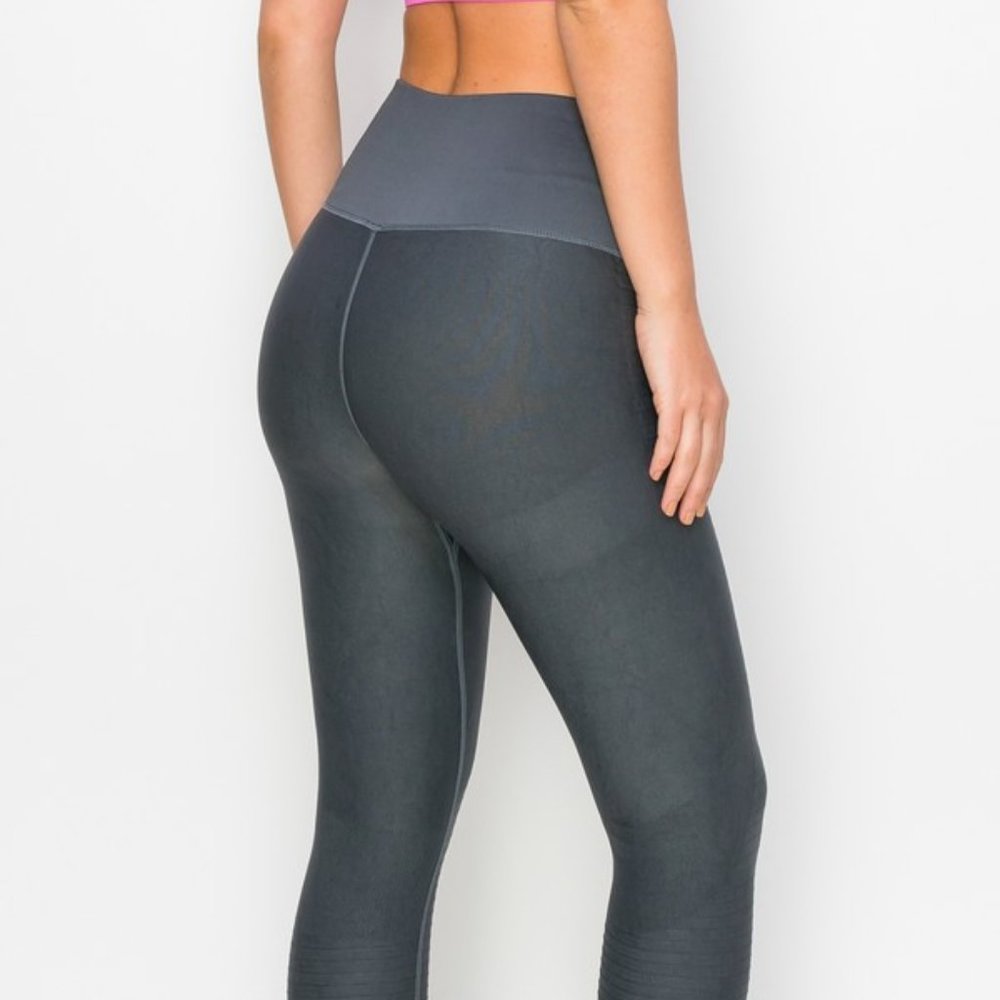 Workout Women Legings Capri High Compression Pants - Picture 9 of 10